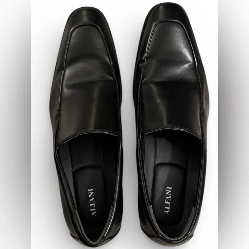 Alfani Men's Sleek Black Slip-On Loafers - Picture 4 of 8
